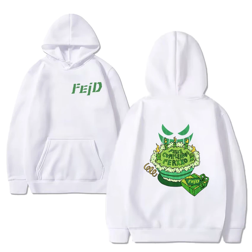 Feid Ferxxo Hoodie Men Women ' s hip hop streetwear fashion Long sleeve hoodies Unisex  Double Sided Printed oversized hoodie