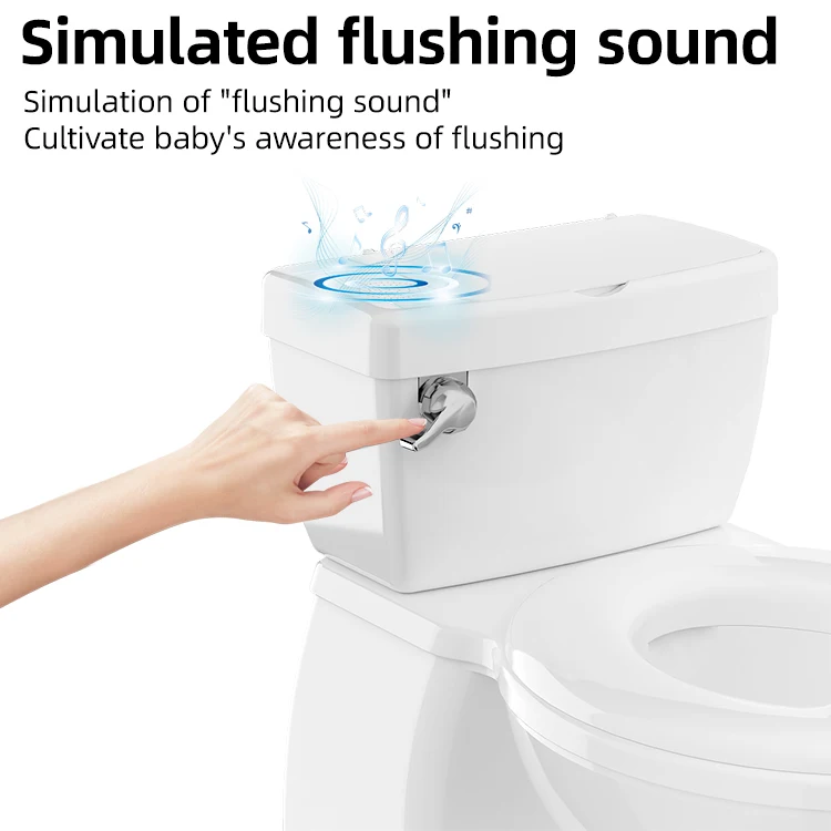 Baby Potty Training Toilet With Realistic Flushing Sound & Feel Like An Adult Toilet, Removable Pot,Toddler Potty Seat 3