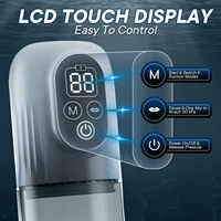 Elektrische LCD-Penispumpe, automatische männliche Masturbator-Vakuumpumpe mit 4 Trainingsdruck und 5 Saugmodi, Sexspielzeug für Erwachsene für Männer 5