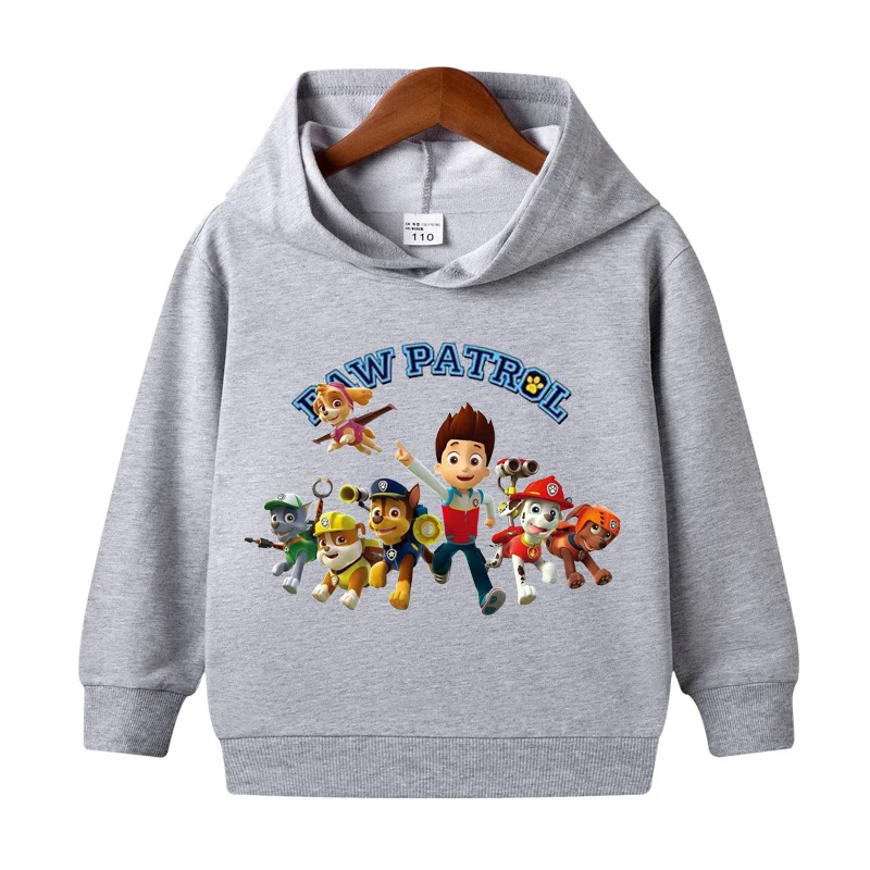 1-8 Years Children Baby Boys PAW Patrol Sweatshirt Sets Childrens Tops+Pant Kids Boys Girls Clothes Cartoon Hoodies Suit exercise clothing sets	