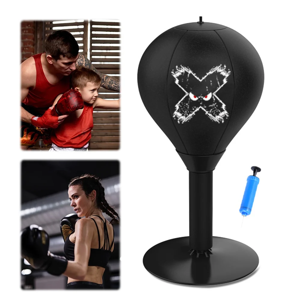 Desktop Punching Bag Boxing Training Punching Bag with Suction Cup Ball Stress Relief Boxing for Wall Desktop