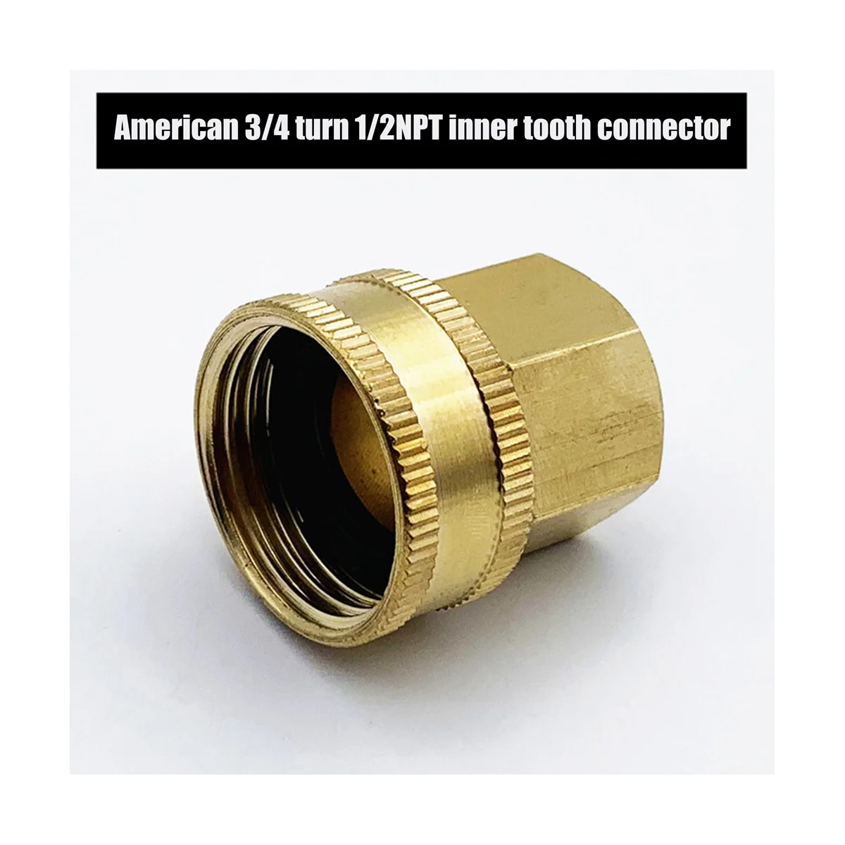 20PCS Garden Hose Fittings Threaded Swivel 3/4 Inch Ght to 1/2 Inch Npt Water Hose Adapter Fitting with Rubber Gasket 4