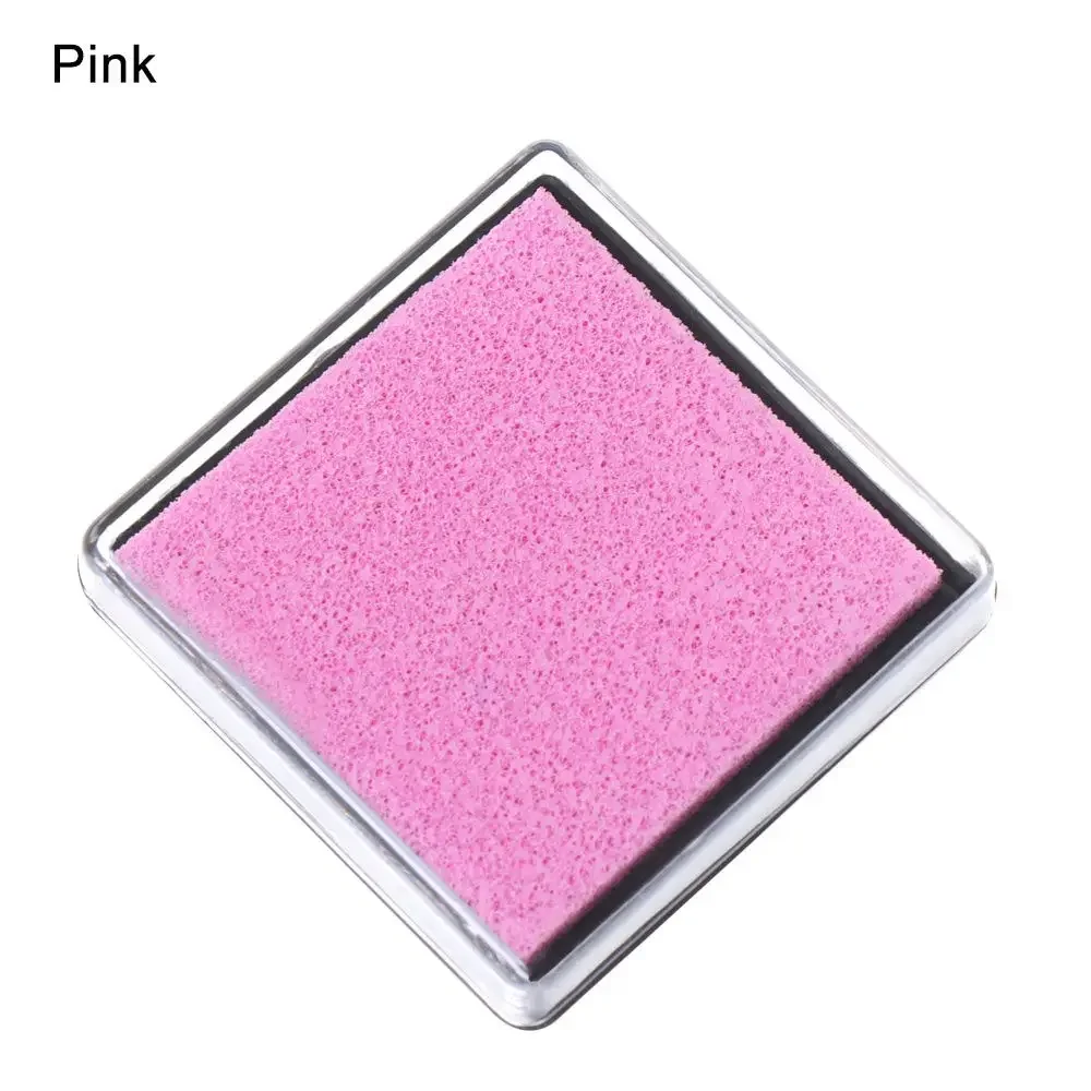 Multi-Color Art Decor Scrapbooking Ink Pad - Square Fingerprint Stamp Pads for Office & School Supplies
