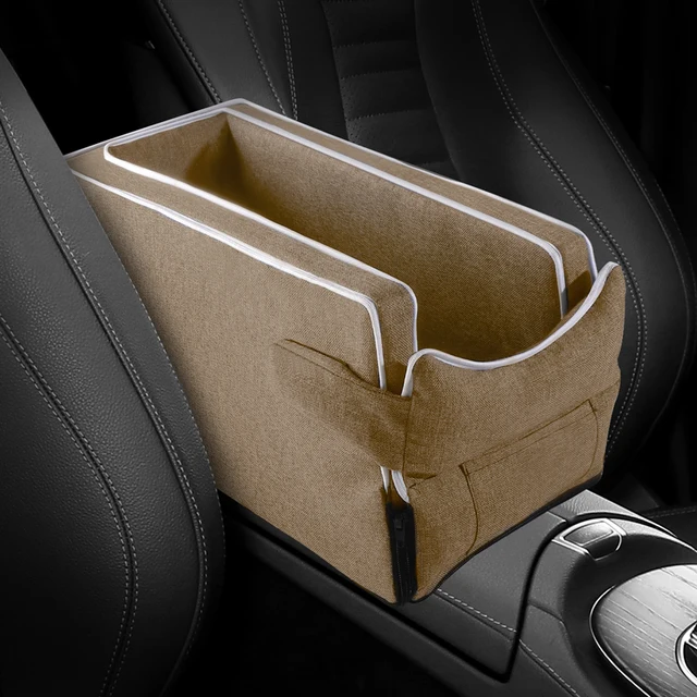 Car Center Console Pet Bed Mat   Fiber Pet Safety Seat  Essential for Cat & Do Travel  Small pet car carrierNon-slip pet car s 3