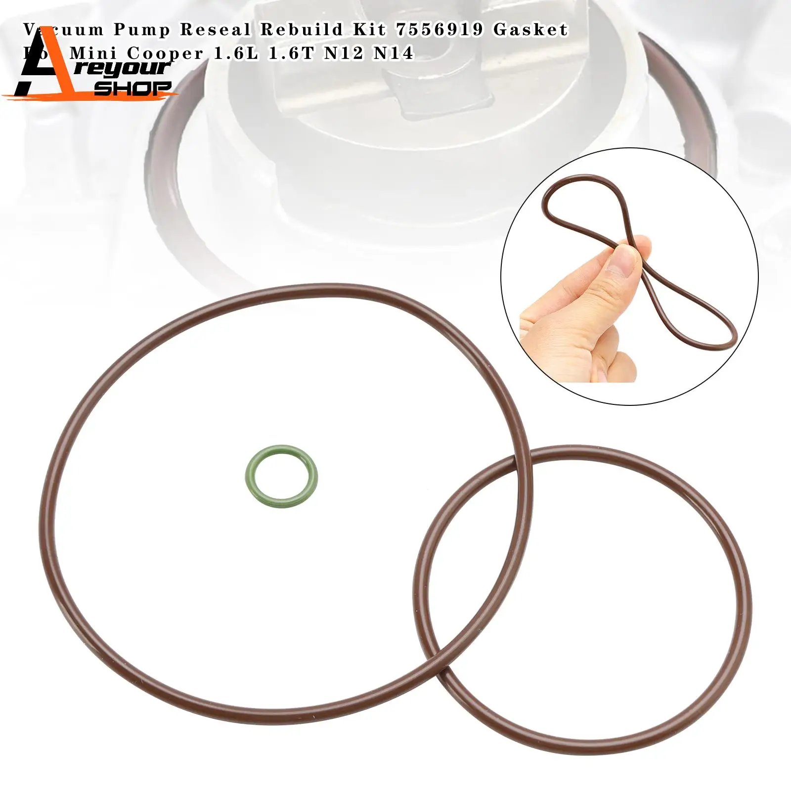 Vacuum Pump Reseal Rebuild Kit 7556919 Gasket for Mini Cooper 1.6L 1.6T N12 N14