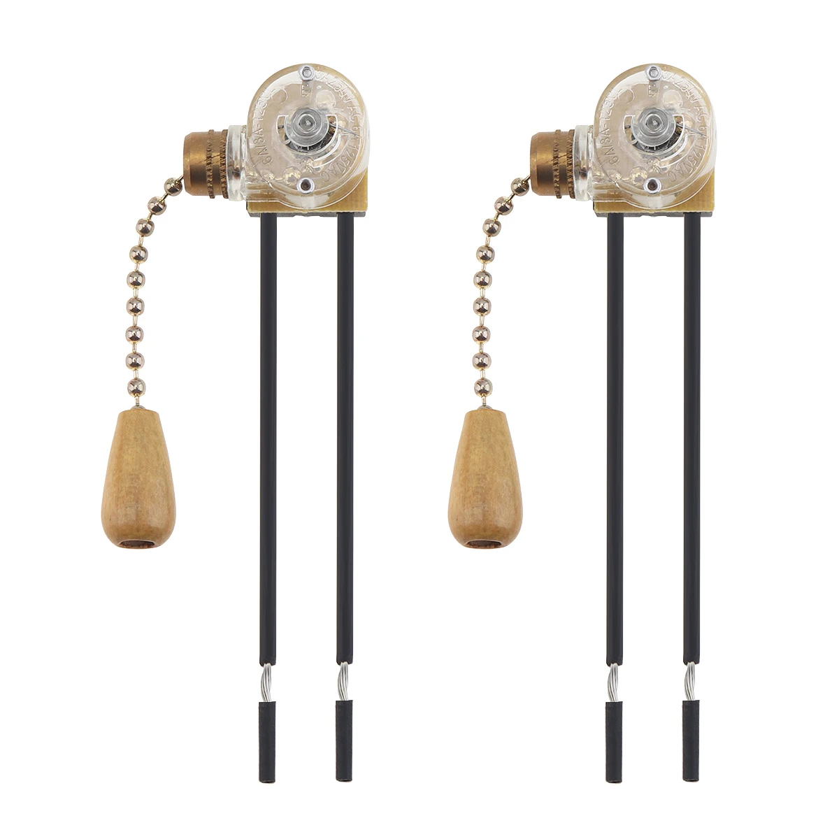 Universal Wall Light Pull Switch single control wall switch For Home Ceiling Fan Lamp 2pcs Pull Chain Cord Switch Set Lamp Hanging Chain Zipper