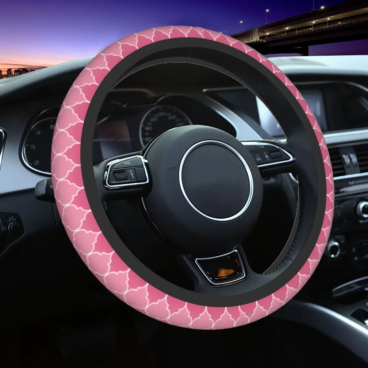

Minimalism Car Steering Wheel Cover 38cm Non-slip Fashion Car-styling Steering-Wheel Accessories