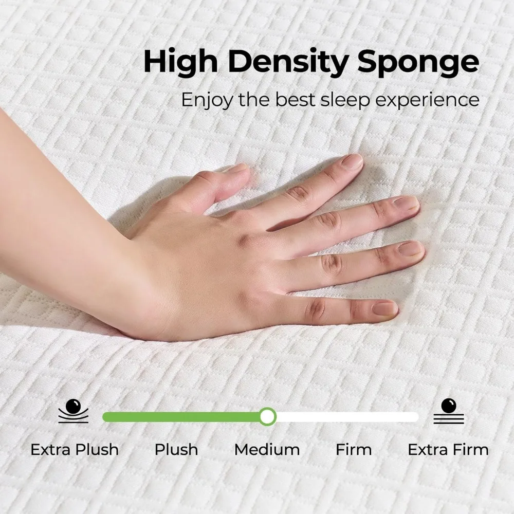Full Size Mattress, 8 Inch Gel Memory Foam Mattress in a Box, Fiberglass Free, Breathable Mattress for Cooler Sleep Supportive 4