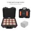 2/8/12 Grids Watch Organizer Box Jewelry Display Storage Case Anti-drop Waterproof Dustproof Watch Suitcase Flannel Watch Pillow 5