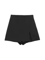 Women's Front Slit Shorts Skirts With Side Zipper, High Waist, Female Skort, Chic Fashion - Image 6