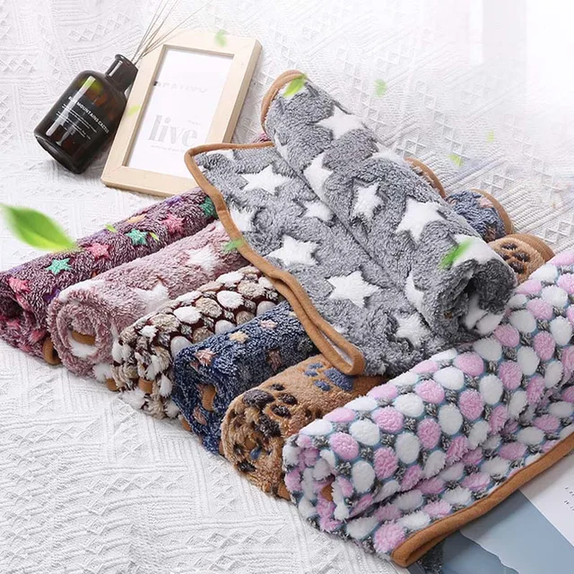 Soft And Fluffy Pet Dog Blanket Cute Star Printing Pet Mat Warm Breathable Skin Friendly Cats And Dogs Bed Blanket Pet Supplies Soft And Fluffy Pet Dog Blanket Cute Star Printing Pet Mat Warm Breathable Skin Friendly Cats And Dogs Bed Blanket Pet Supplies