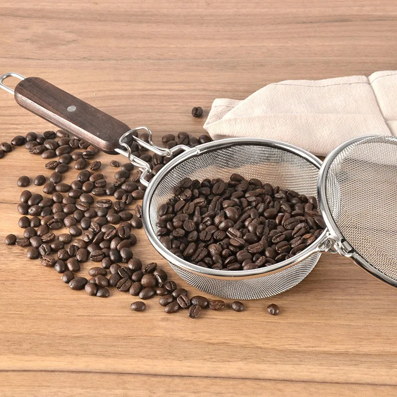 

Coffee Roasted Beans Hand Mesh Filter Mesh Stainless Steel Coffee Bean Roasting Appliance Frying Mesh Household Roasting Mesh