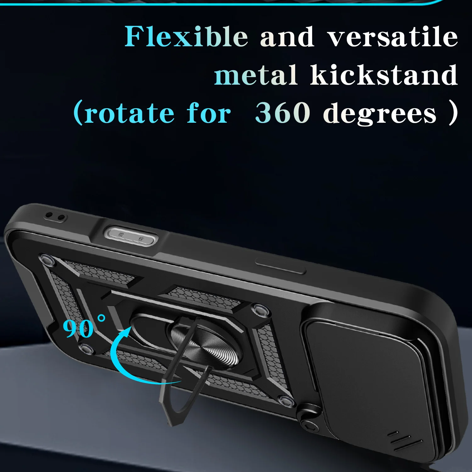 Luxurious Magnetic Holder Phone Case with Shockproof Armor Design
