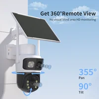 6K 12MP HD caméra solaire Wifi extérieure IP sans fil sécurité CCTV Surveillance PTZ Vision nocturne PIR caméra de détection humaine 2