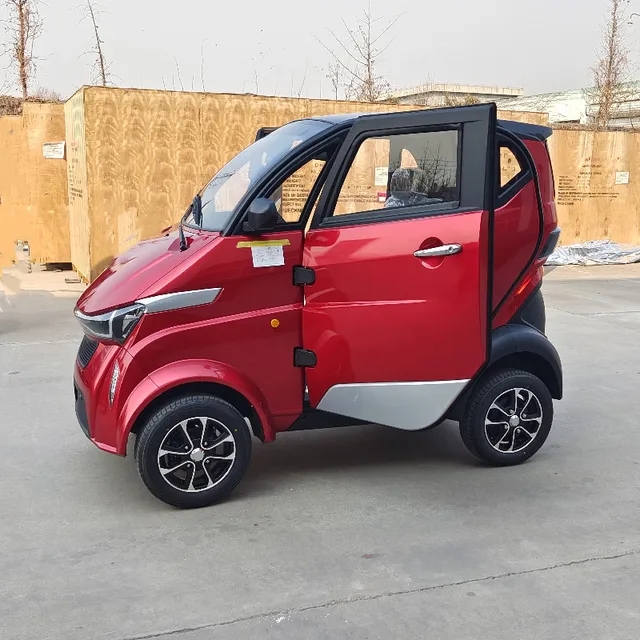 Four Wheel Electric Car For Adults 4 Seats Mini Passenger Vehicle With Eec Coc For Sale