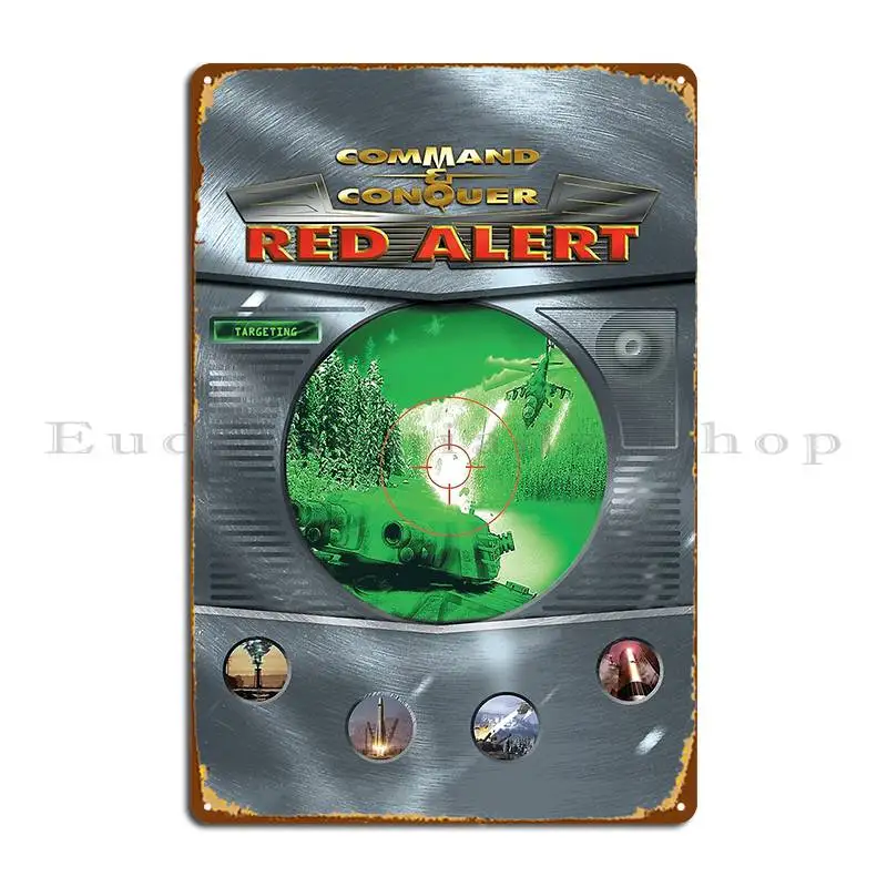 Red Alert Poster Metal Signs Vintage Cinema Character Home Bar Tin Sign Poster