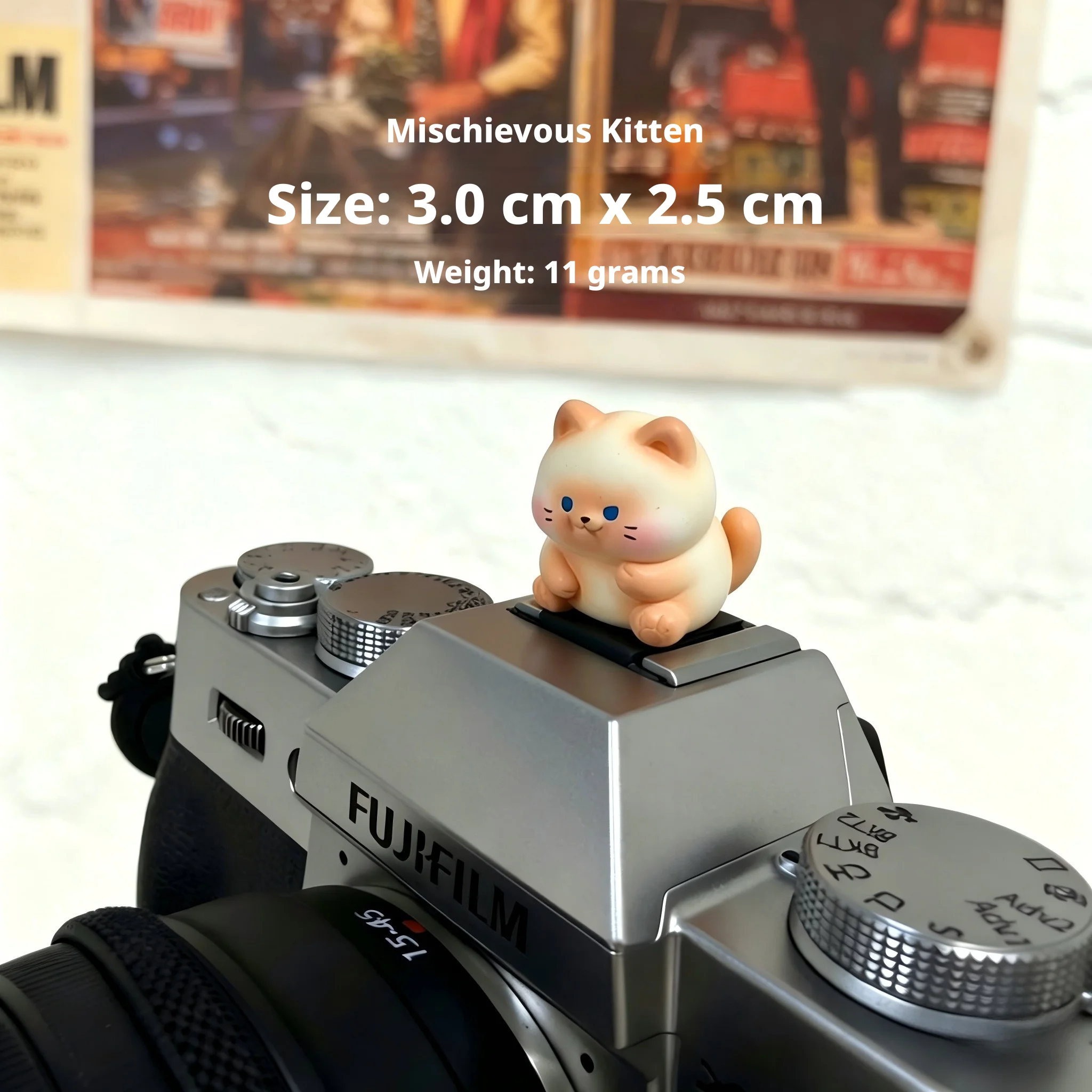 Adorable Siamese Cat 3D Camera Hot Shoe Cover - Creative Flash Protector