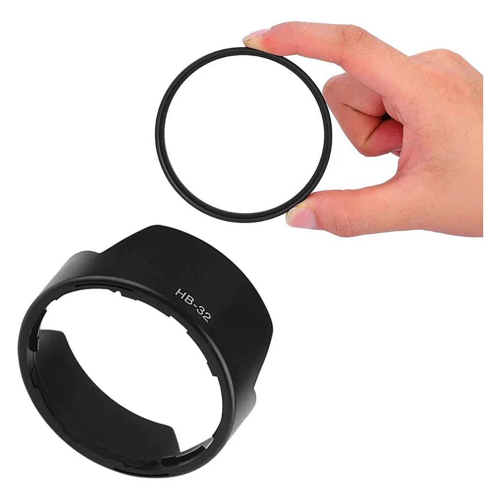 UV Filter HB32 Lens Hood for Nikon 18-140 18-135 18-105 18-70 lens