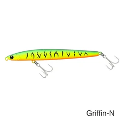 Ultra Long Casting Sinking Pencil Slim Artificial Hard Bait for Trout and Bass Fishing (GRIFFIN 115S - N)