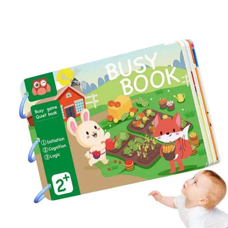 

Busy Book For Kids Montessori Toys Toddler Sensory Book 15 Pages Preschool Learning Activity For Fine Motor Skill Development