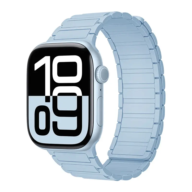 Magnetic Silicone Band for Apple Watch Ultra 3 2 49mm 46mm 42mm 45mm 44mm 40 41mm Strap IWatch Series 11 10 9 8 7 6 SE Bracelet - Image 7
