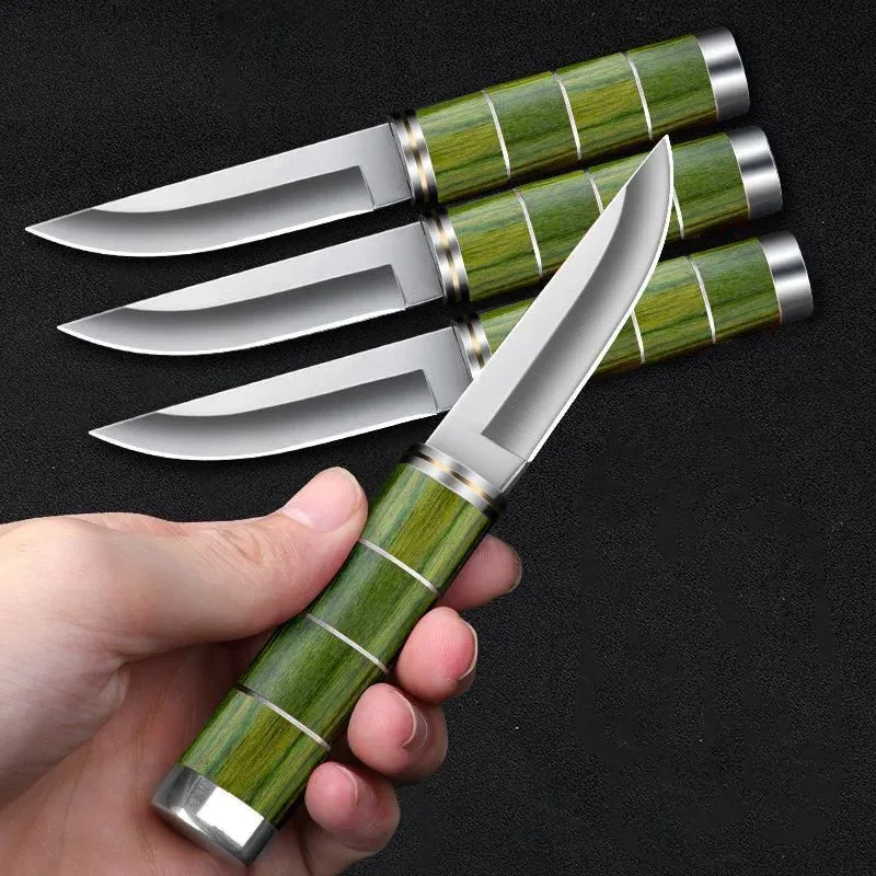StainlessSteelButcherBoningKnifeWoodHandleUtilityKnifeChef