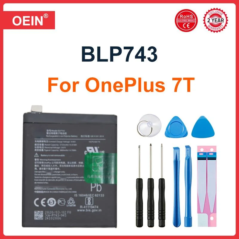 

Аккумулятор BLP743 для Oneplus 7T One Plus 7T, 3800 мАч