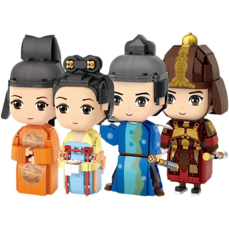 Nuove Caratteristiche Cinesi Antichi Mattoncini D'Azione Spadaccino Building Blocks Modello Anime Regali Per Bambini Film Collect