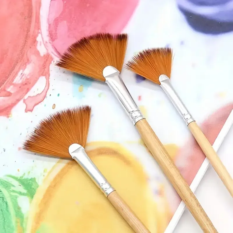 Fan Paint Brush Set 4