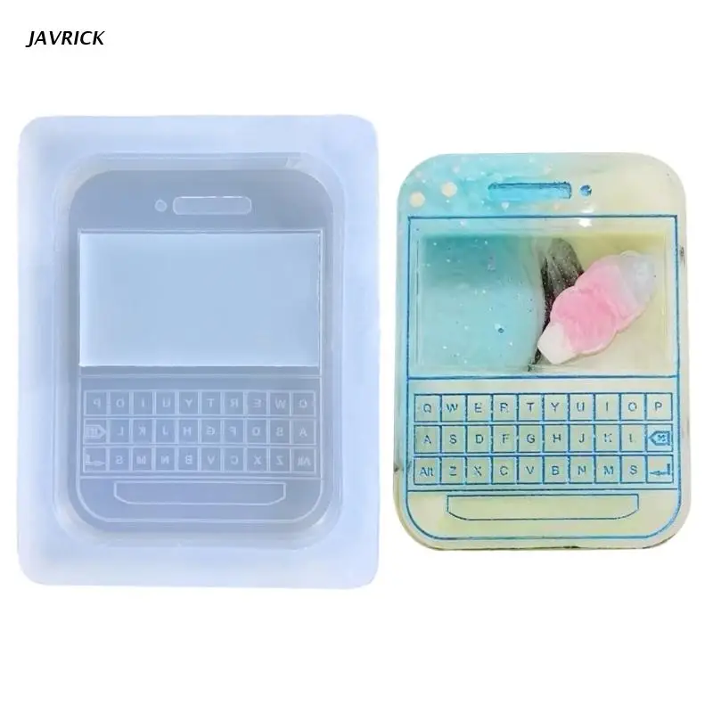 

Shiny Glossy Geometry Filler Creative Phone Silicone Epoxy Resin Mold DIY Keychain Pendant Jewelry for Bag Decorations
