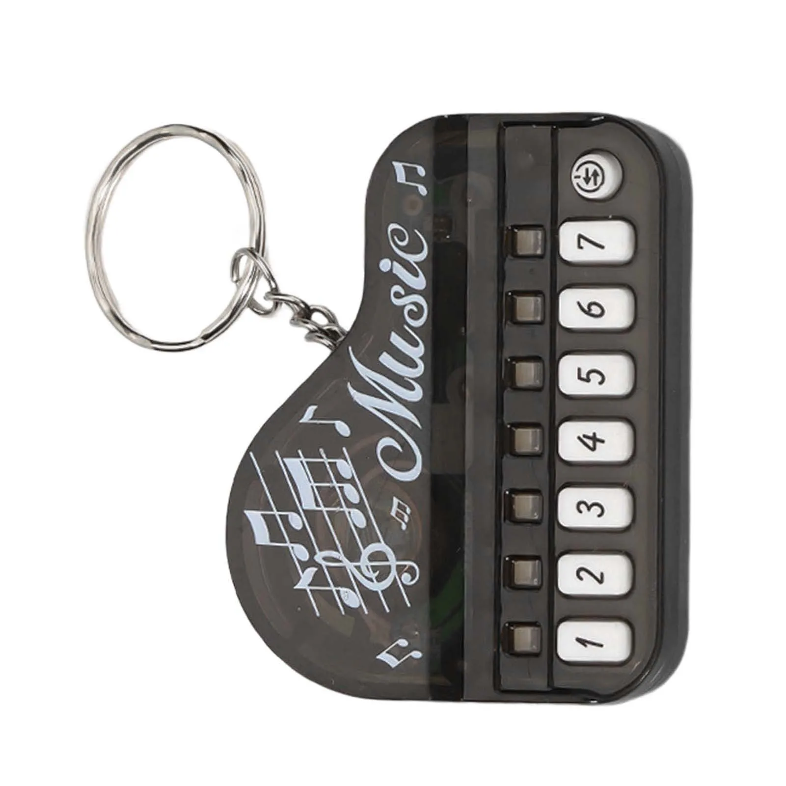 Fashion Electronic Finger Piano Keychain Toy Portable Musical Instrument Toy Piano Keychain for Key Backpack Hanging Decoration 5