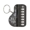 Fashion Electronic Finger Piano Keychain Toy Portable Musical Instrument Toy Piano Keychain for Key Backpack Hanging Decoration 5