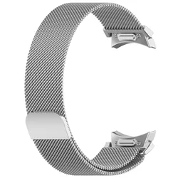Elegant Milanese Loop Metal Bracelet for Galaxy Watch 4 40mm (Silver)