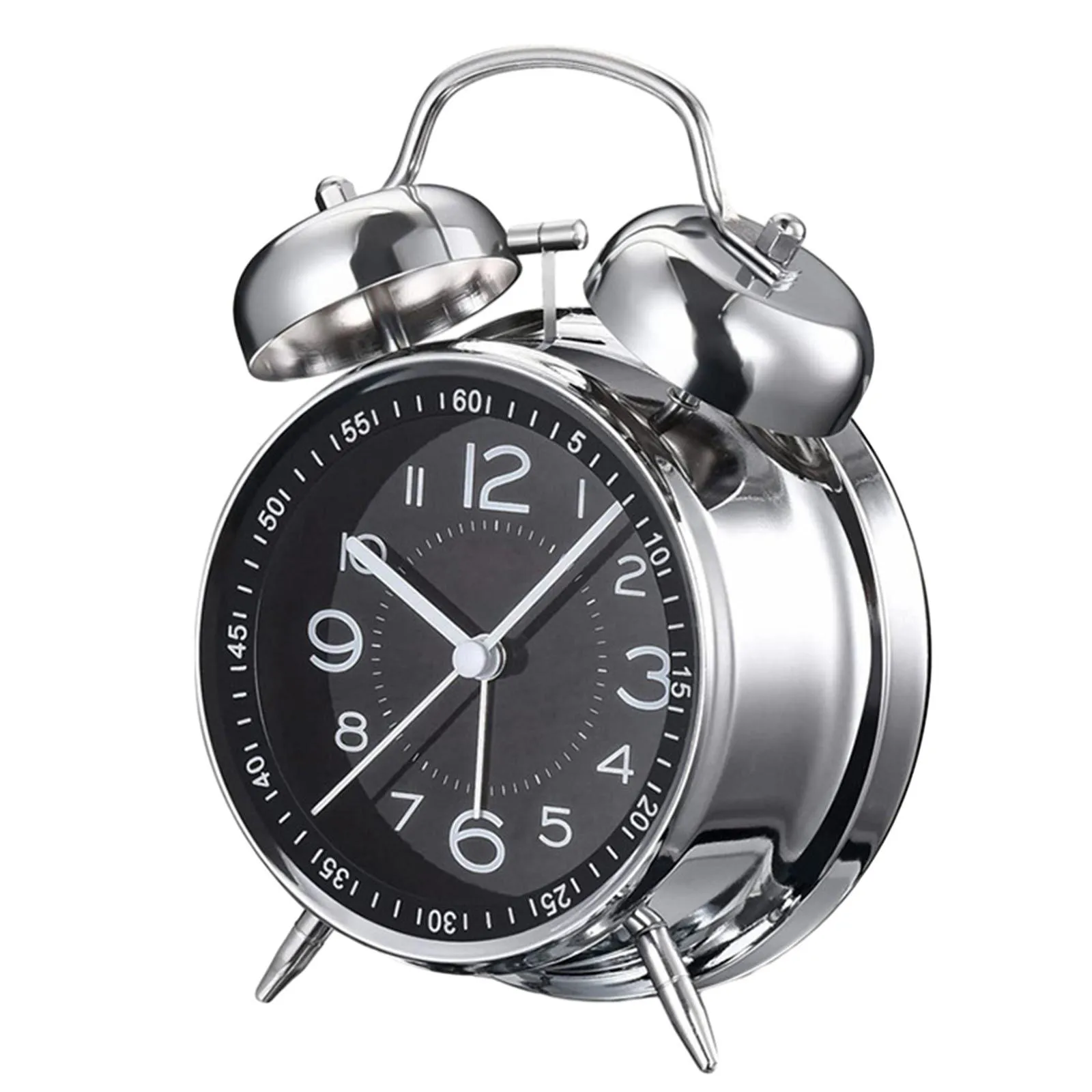 

And Designed For Heavy Sleepers Metal Alarm Clock Easy Access Adults Noiseless Operation Non Ticking Mechanism