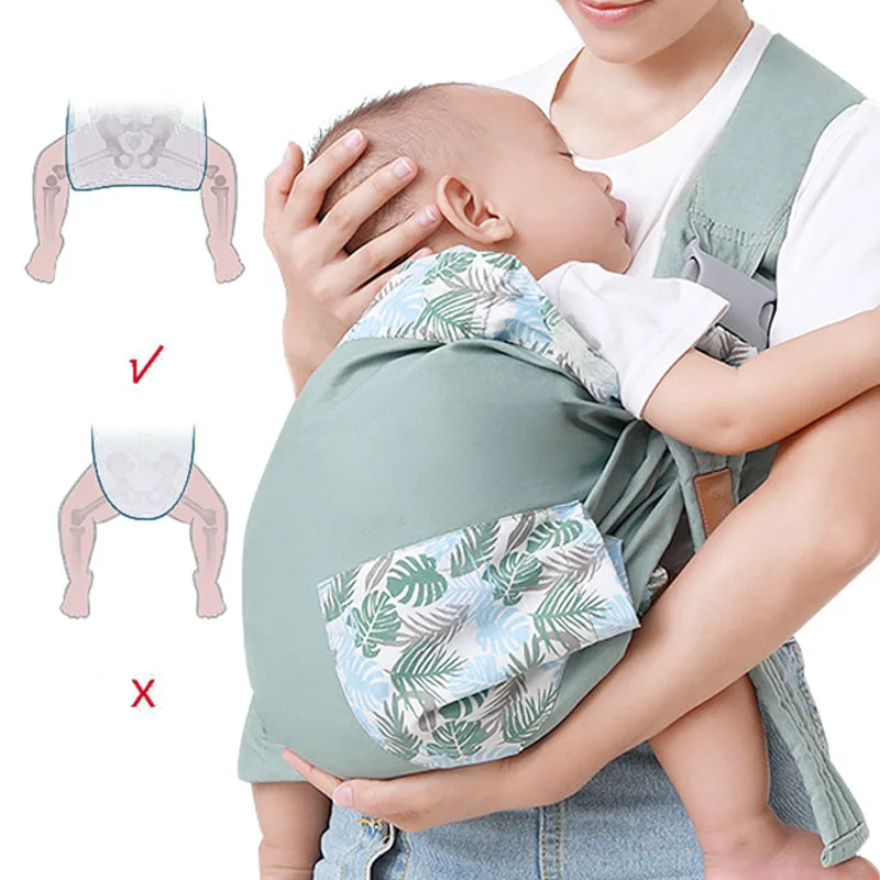 Mochila portabebés doble uso para recién nacido, portabebés de tela de malla, portabebés de 0 a 36 meses _ -