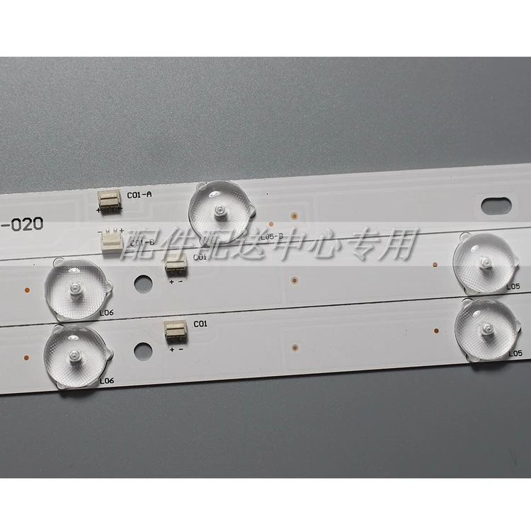 Nuevo 3 uds tira de LED para iluminación trasera 43 "TV AKAI AKTV432 JS-D-JP4320-081EC 091EC E43F2000 D43-F2000