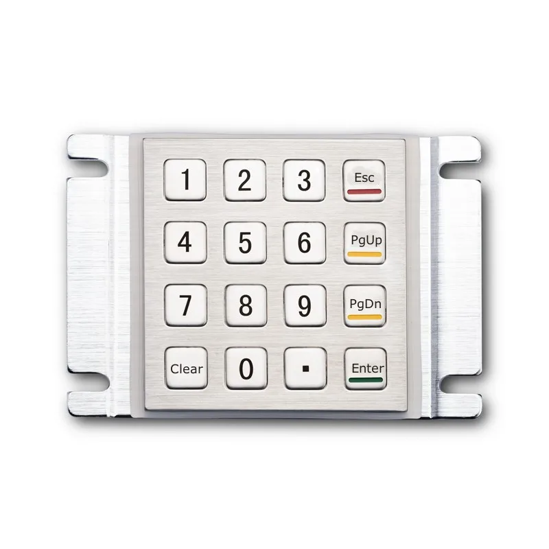 Teclado Áspero Impermeável do Metal da Montagem do Painel de 16 Chaves para o Controle de Acesso e o Armário do Pacote