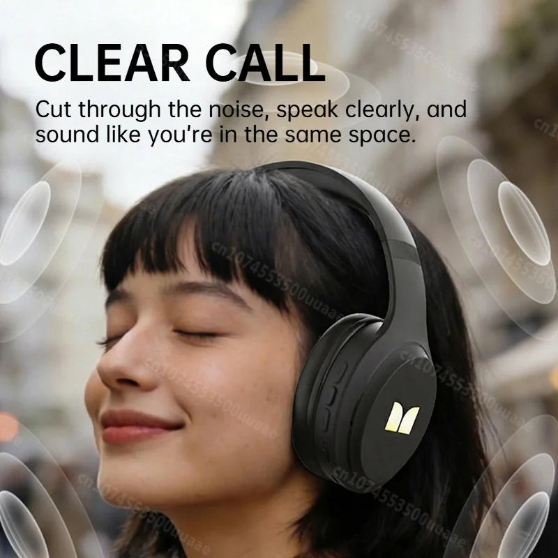 Bluetooth 6.0 Over-Ear Headphones – Dual EQ Mode Immersive Stereo Wireless & Wired Foldable Headset for Music, Gaming & Calls 5