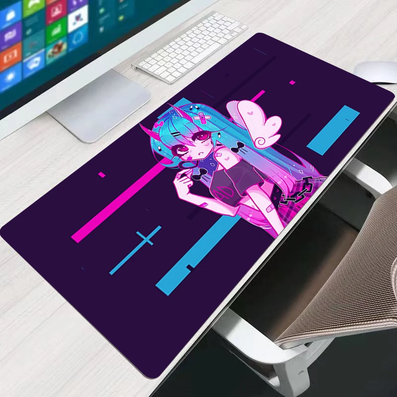 

Kawaii Anime Mouse Pad Gaming Accessories Deskmat Moneko Geoxor Game Working Mat Laptop Extended Office Keyboard Mousepad Carpet