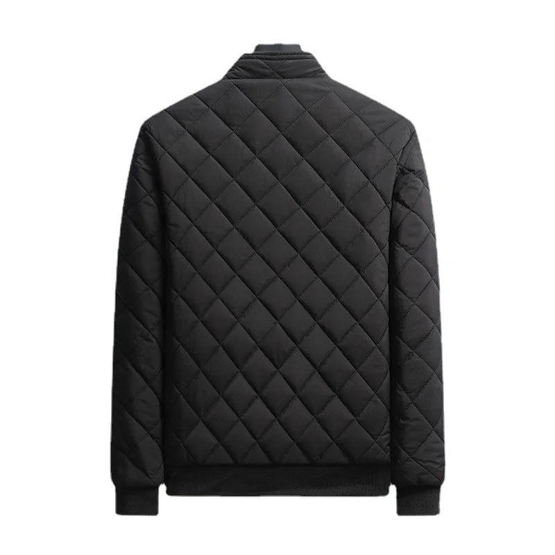 2023 Autumn and Winter New Fashion Trend Plus Cashmere Thick Warm Cotton-Padded Jacket Men\'s Casual Loose High-Grade Coat M-5XL
