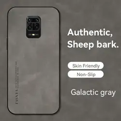 Luxury Sheepskin Leather Retro Men's Back Cover with NFC for Redmi K20 (Gray)
