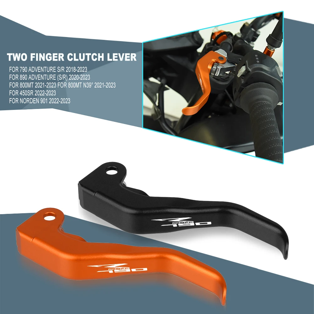 

2023 790 ADV For 790 Adventure S/R 2018 2019 2020 2021 2022 2023 New Design Motorcycle Two Finger Shorty Stunt Clutch Lever