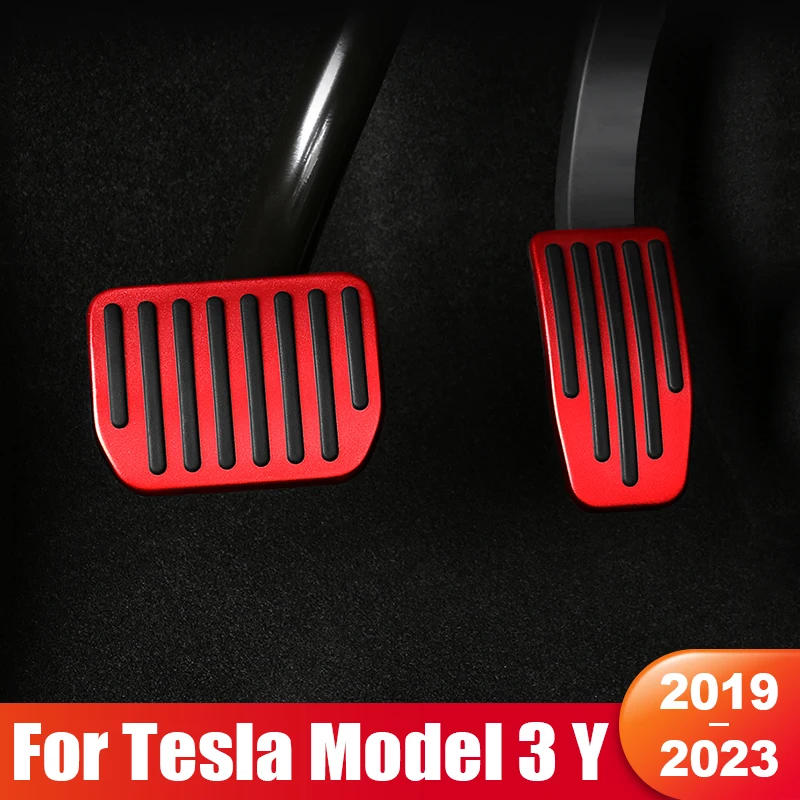 For Tesla Model 3 Y 2019 2020 2021 2022 2023 2024 Car Accelerator Pedal  Brake Pedals Cover Non-Slip Pad Interior Accessories