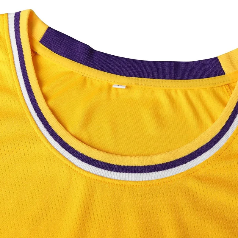 Summer Men Basketball Jersey Quick Drying Basketball Shirt Breathable Sleeeveless Jersey Training Vest Yellow Singlet