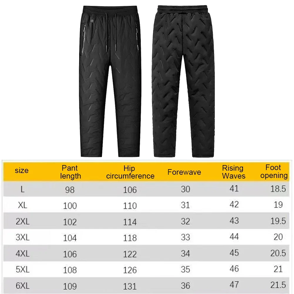 Heated Pants Electric Trousers 10 Heating Zones 3 Temperature Modes Waterproof hiking pants casual pants fleece pants