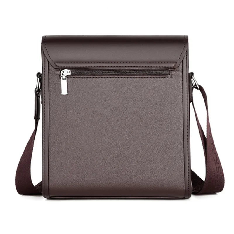 Business Leather Men's Shoulder Bag High Capacity Luxury Messenger Bag Vintage Waterproof Male Crossbody Ipad Bag
