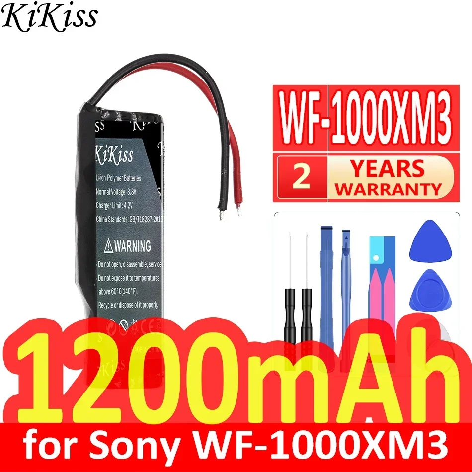 1200Mah Kikiss Powerful Battery Wf1000Xm3 (14430 2Line) For Sony Wf-1000Xm3 Charging Case