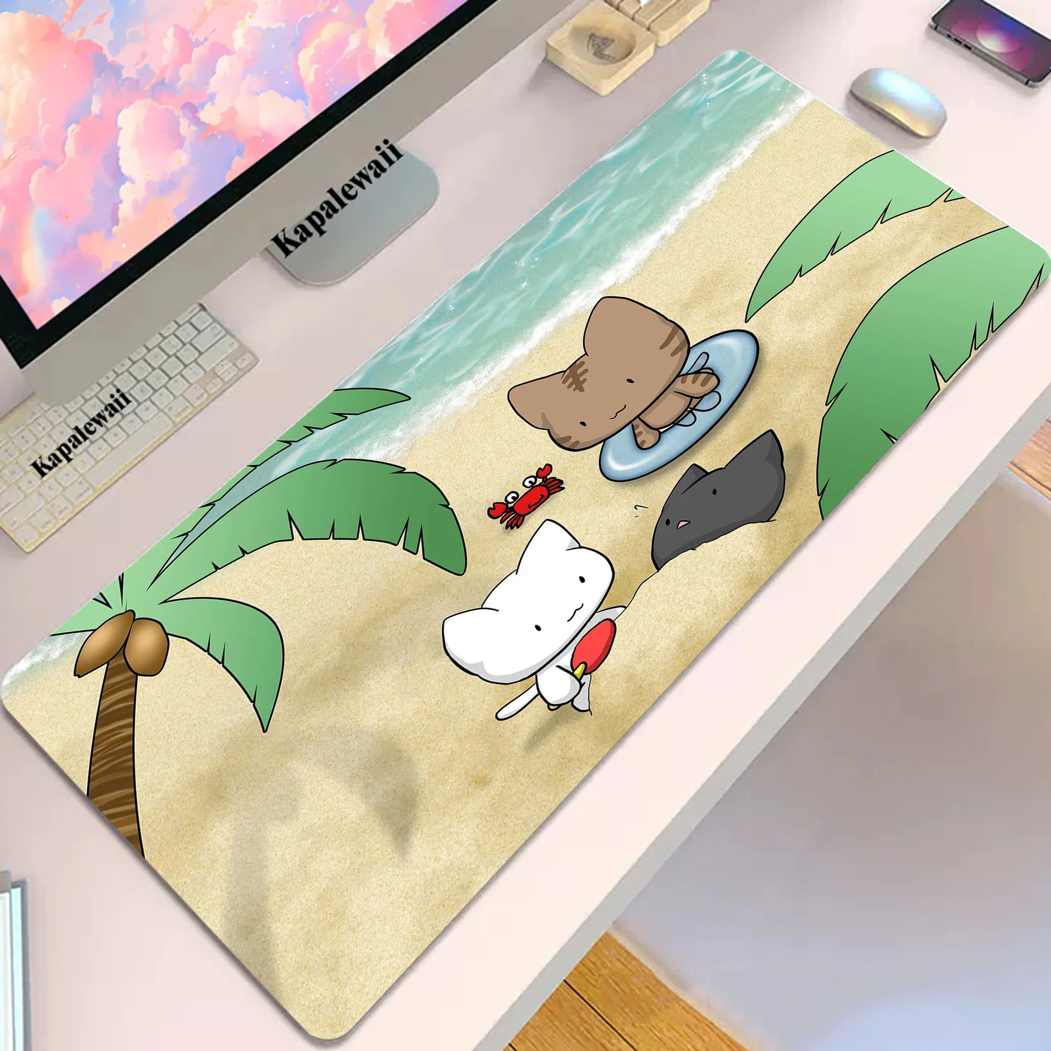 

Cat Rubber Mouse Pad Kawaii Office Mousepad Keyboard Gaming Accessories Mice Keyboards Computer Peripherals Anti-slip Mat