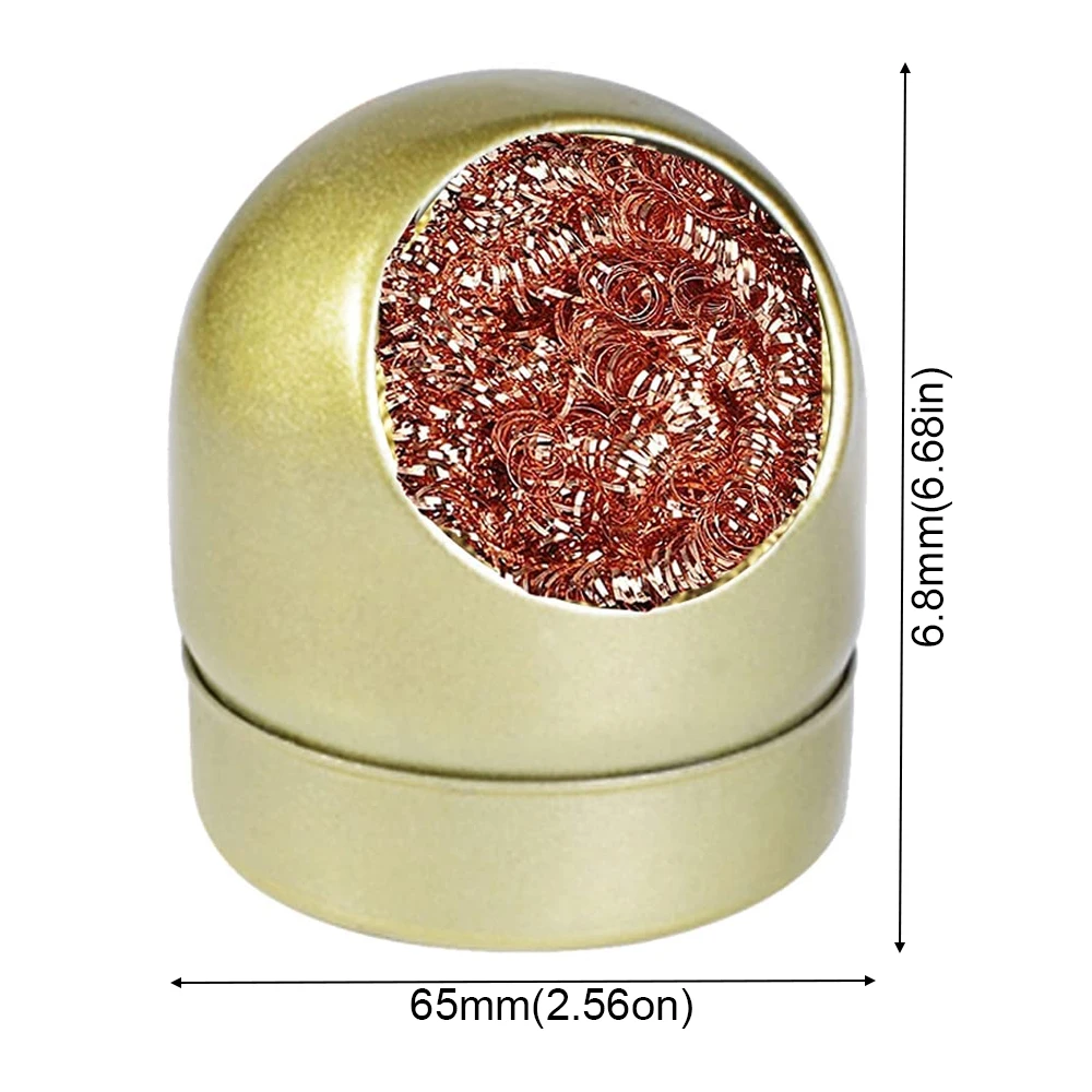 

Solder Tip Cleaner Soldering Iron Tip Cleaner Brass Tip Cleaner Kit and with Solder Tip Cleaning Wire Holder 50pcs/lot