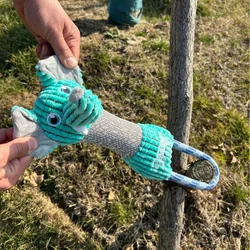 Durable Corduroy Squeaky Dog Toy - Animal Shapes (Elephant)